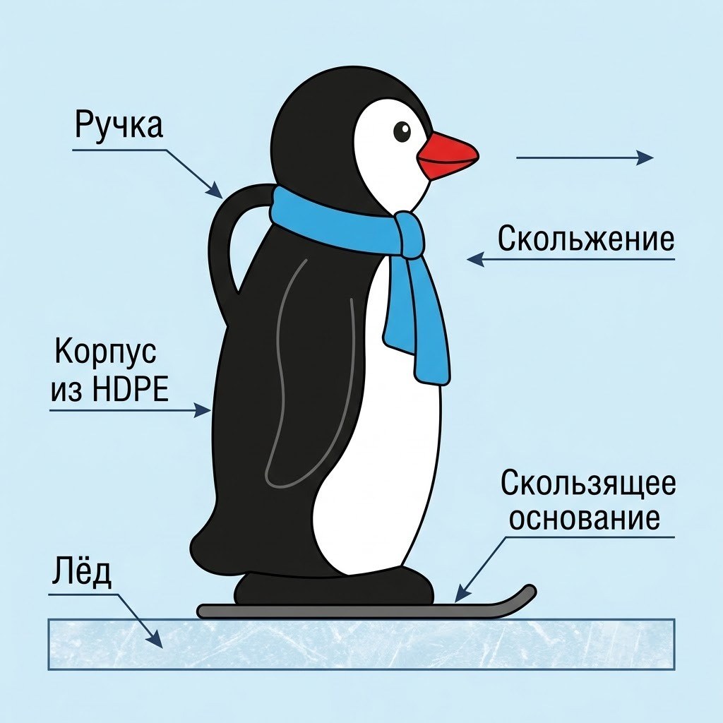 Как работает ассистент фигуриста: ручка на спине, устойчивое скользящее основание