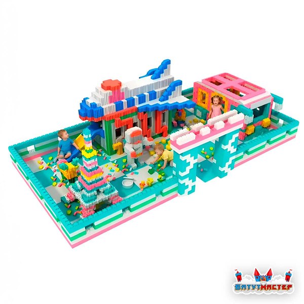 Игровая детская зона «Строй-город», 10×5×3 м